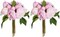 Silk Flowers 2 Bouquets Pink Fake Peonies 14 Heads Faux Peony Flowers with Stems for Wedding Decoration Bride Bouquet Faux Flowers Crafts Floral Arrangement